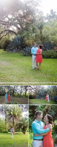 portrait of couple in gardens