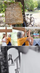 Bride getting ready