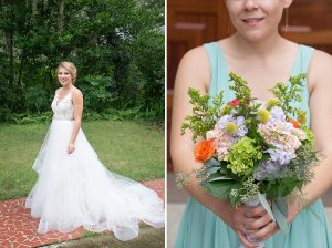 bride and her bouquet