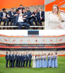 bridal party at the swamp