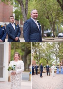 wedding ceremony at alumni hall