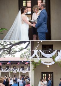 wedding ceremony at the government house in st augustine