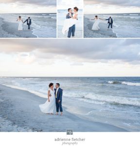 sunset wedding photos