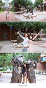 UF senior graduation photos on campus