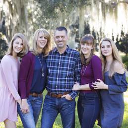 family portrait at the Thomas Center in Gainesville FL