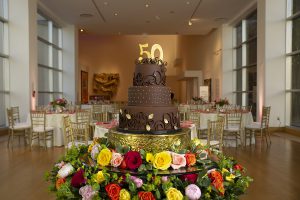 large cake for 50th birthday