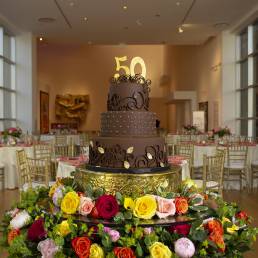 large cake for 50th birthday