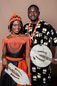 models showcasing clothes from African clothing store