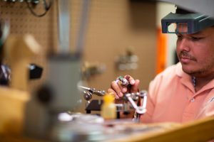 jeweler at work