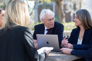 attorneys talking in branding session